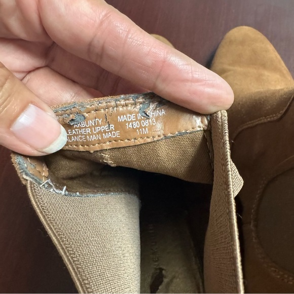 Anne Klein Brown Suede Ankle Boots Size 11 Round Toe Block Heel Casual Neutral - Picture 9 of 12